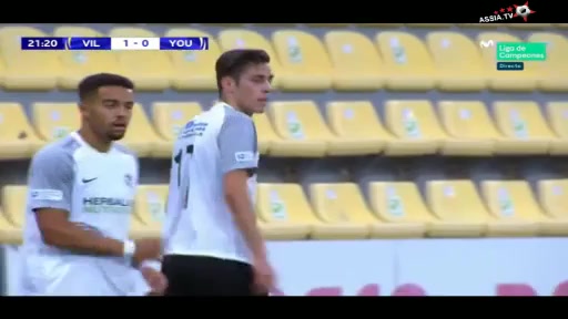 UEFA YL U19 Villarreal U19 Vs Young Boys U19 Appiah A. Goal in 22 min, Score 1:1