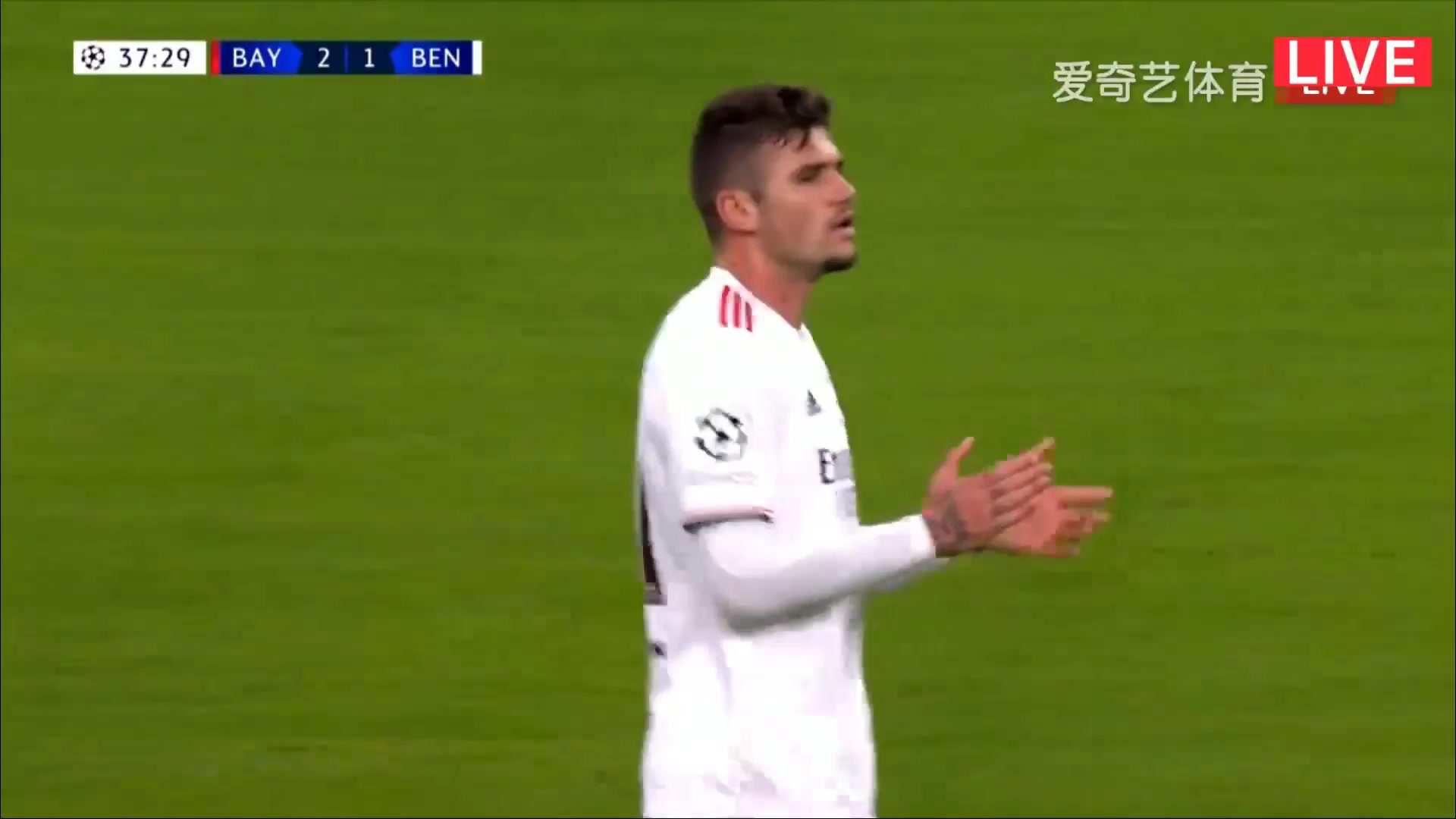 UEFA CL Bayern Munchen Vs Benfica Felipe Rodrigues Da Silva,Morato Goal in 37 min, Score 2:1