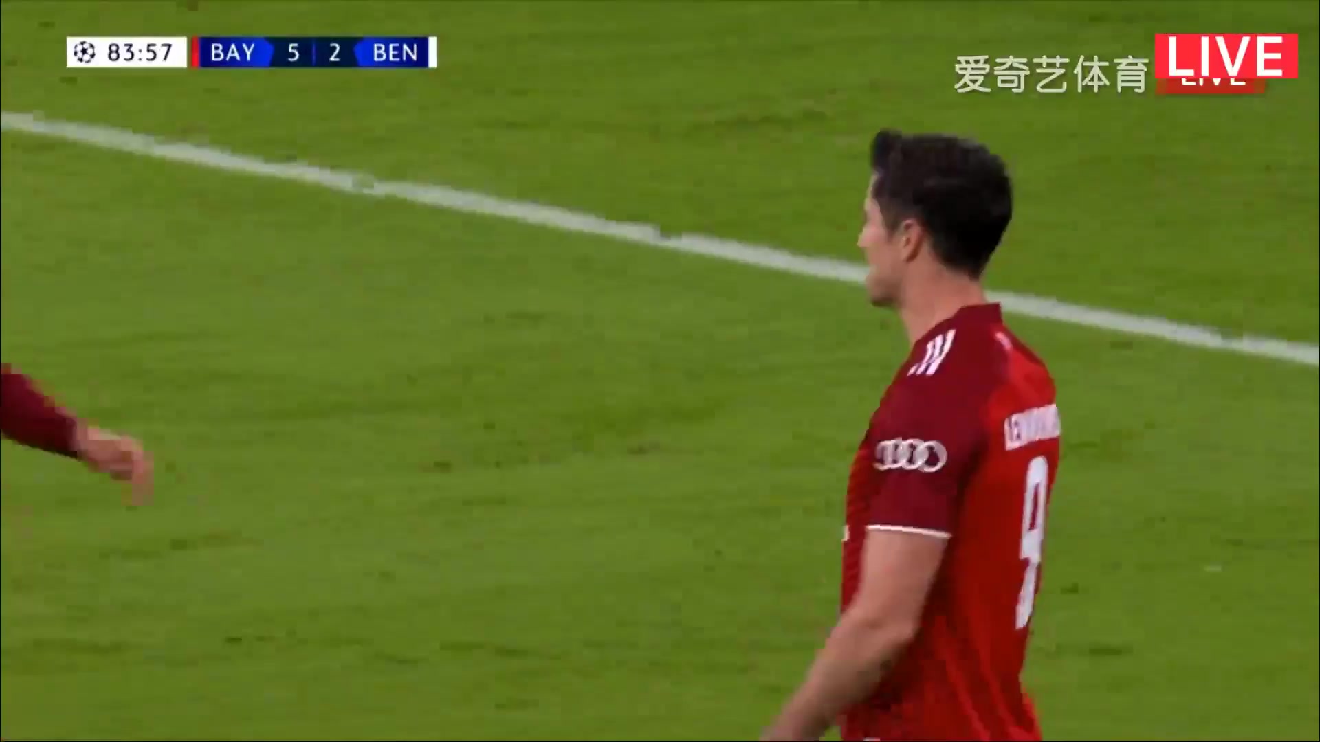 UEFA CL Bayern Munchen Vs Benfica 84 ทำประตู Robert Lewandowski ประตู, ทำคะแนน 5:2