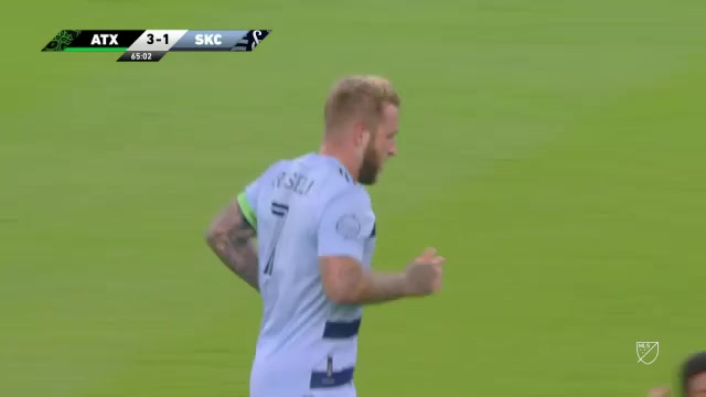 MLS Austin FC Vs FC Kansas City 65 ทำประตู Johnny Russell ประตู, ทำคะแนน 3:1