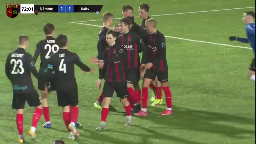 EST D2 FC Nomme United Vs JK Tallinna Kalev 72 phút Vào, ghi bàn 1:1