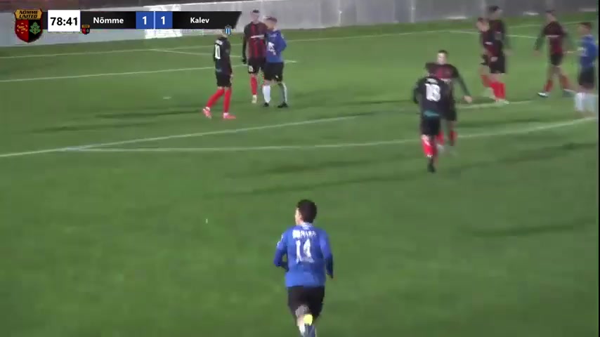 EST D2 FC Nomme United Vs JK Tallinna Kalev Purje Goal in 79 min, Score 1:2