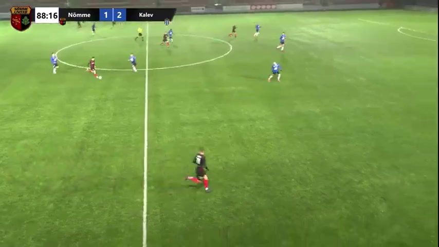 EST D2 FC Nomme United Vs JK Tallinna Kalev Aigro Goal in 88 min, Score 2:2