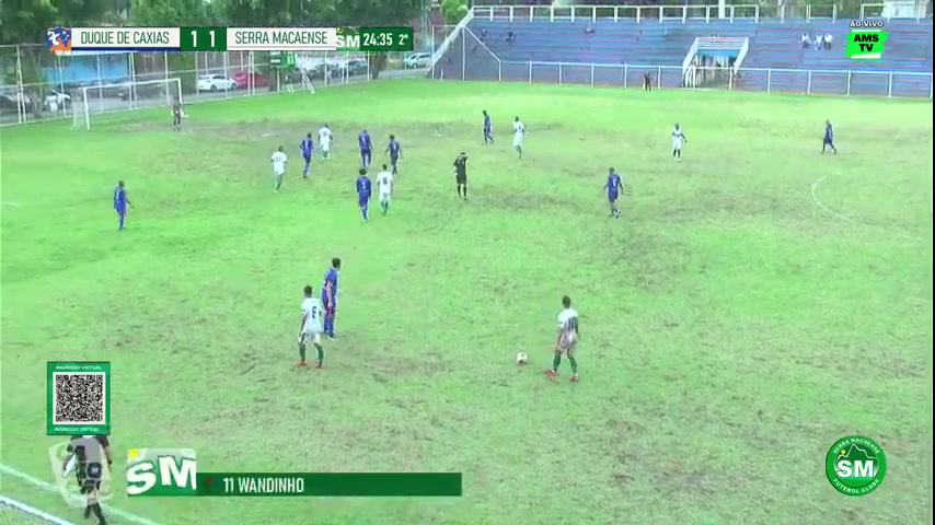 CBF Duque de Caxias RJ Vs Serra Macaense  Goal in 69 min, Score 1:2