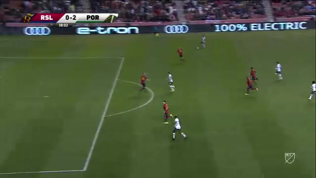 MLS Real Salt Lake Vs Portland Timbers 37 phút Aaron HerreraVào, ghi bàn 0:2