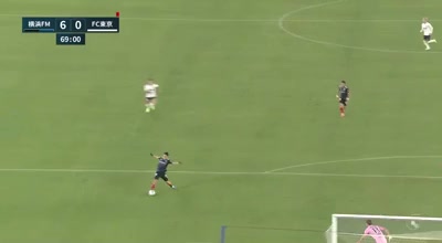 JPN D1 Yokohama Marinos Vs FC Tokyo Ryuta Koike Goal in 68 min, Score 6:0