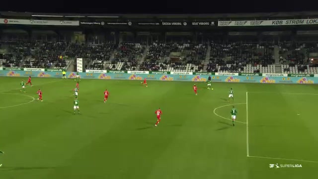 DEN SASL Viborg Vs Nordsjaelland 25 ทำประตู Oliver Antman ประตู, ทำคะแนน 1:1