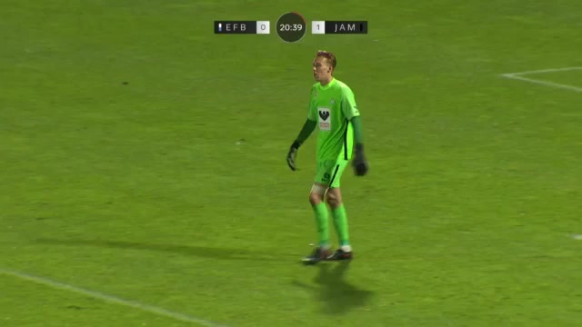 DEN D1 Esbjerg Vs Jammerbugt  Goal in 19 min, Score 0:1