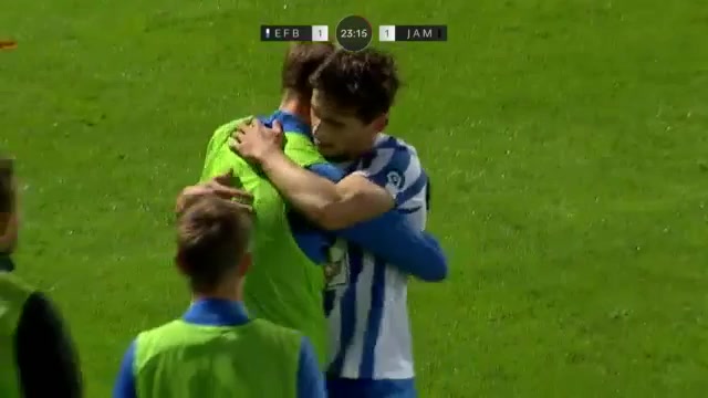 DEN D1 Esbjerg Vs Jammerbugt Larsen Goal in 22 min, Score 1:1