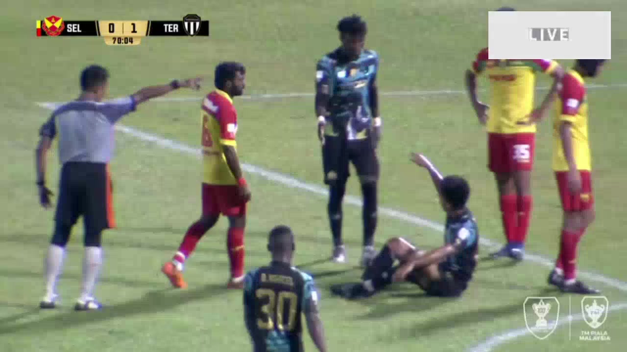 MALAC Selangor Vs Terengganu Mintah Goal in 72 min, Score 0:2