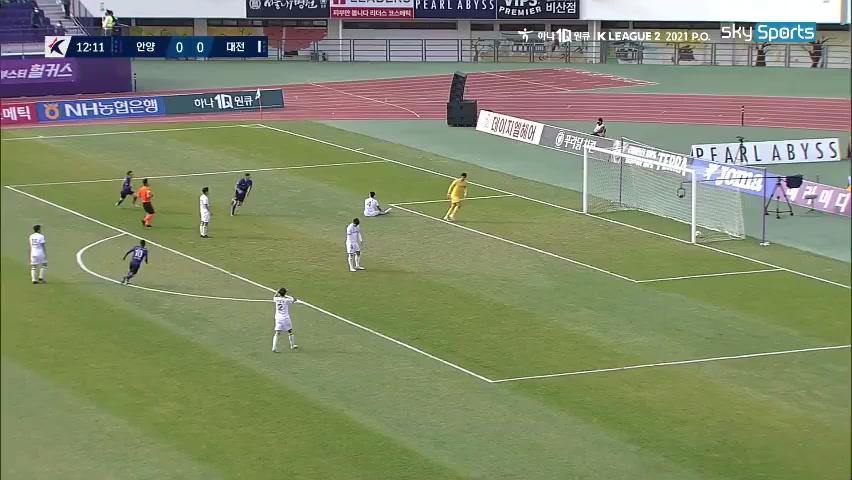 KOR D2 FC Anyang Vs Daejeon Citizen Jonathan Alonso Moya Aguilar Goal in 11 min, Score 1:0