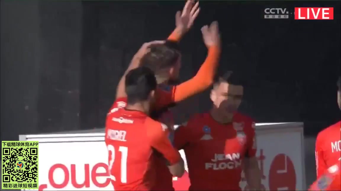 Ligue1 Lorient Vs Stade Brestois 4 ทำประตู Adrian Grbic ประตู, ทำคะแนน 1:0