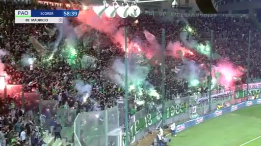 32 Panathinaikos Vs PAOK Saloniki 58 skor gol Mauricio Jose da Silveira Junior, skor 1:1