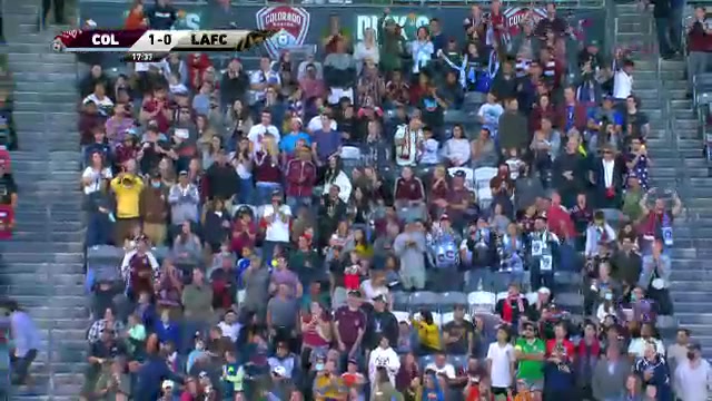 MLS Colorado Rapids Vs Los Angeles FC 18 ทำประตู  ประตู, ทำคะแนน 1:0