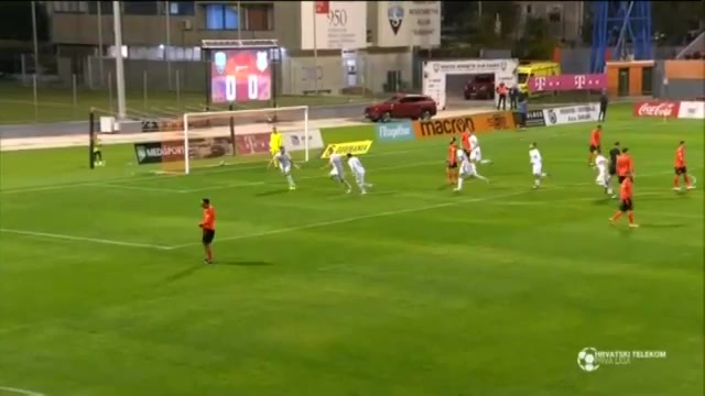 CRO D1 HNK Sibenik Vs Rijeka 45 ทำประตู Hrvoje Smolcic ประตู, ทำคะแนน 0:1