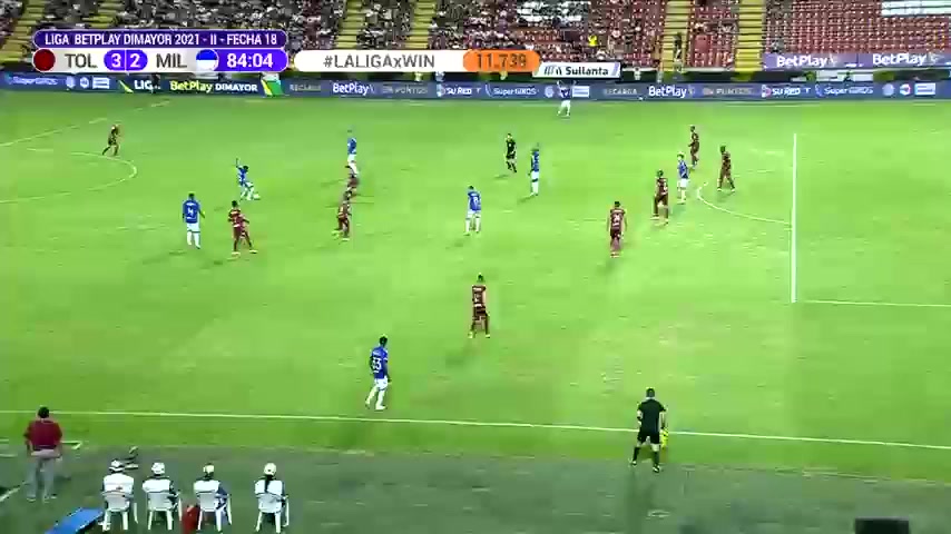 COL D1 Deportes Tolima Vs Millonarios 84 phút Vào, ghi bàn 3:2