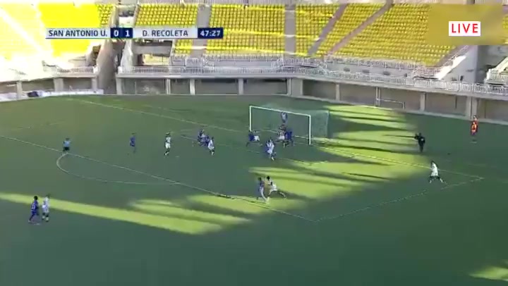 ANFP San Antonio Unido Vs Deportes Recoleta Vranjican Goal in 49 min, Score 1:1