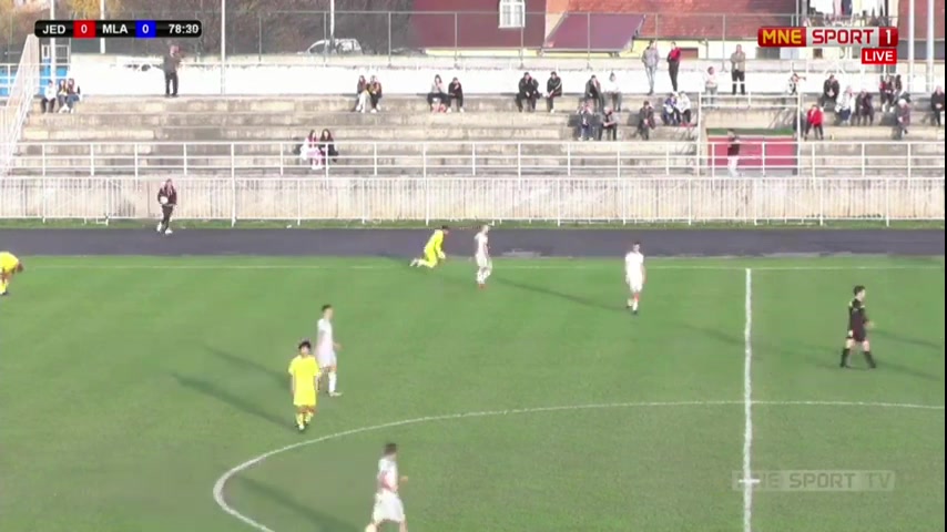 MNE D2 Jedinstvo Bijelo Polje Vs FK Mladost DG  Goal in 81 min, Score 1:0