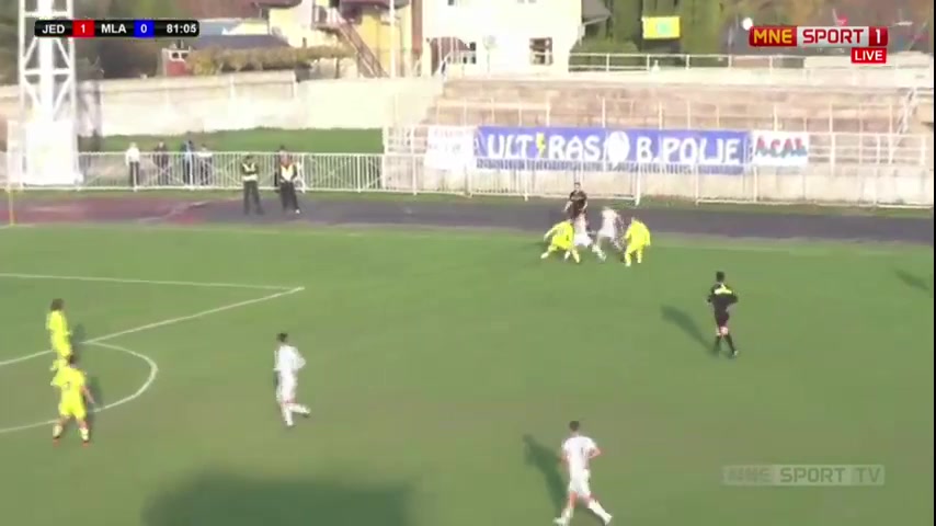 MNE D2 Jedinstvo Bijelo Polje Vs FK Mladost DG  Goal in 84 min, Score 2:0