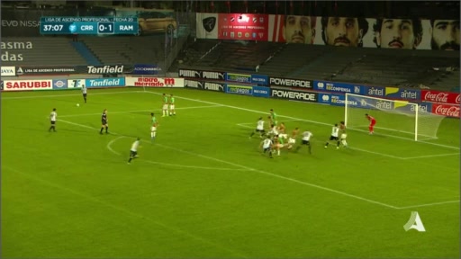 URU D2 Cerro Montevideo Vs Rampla Juniors FC Alvarez Goal in 37 min, Score 1:1