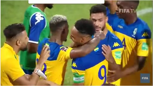 WCPAF Gabon Vs Libya Pierre-Emerick Aubameyang Goal in 53 min, Score 1:0