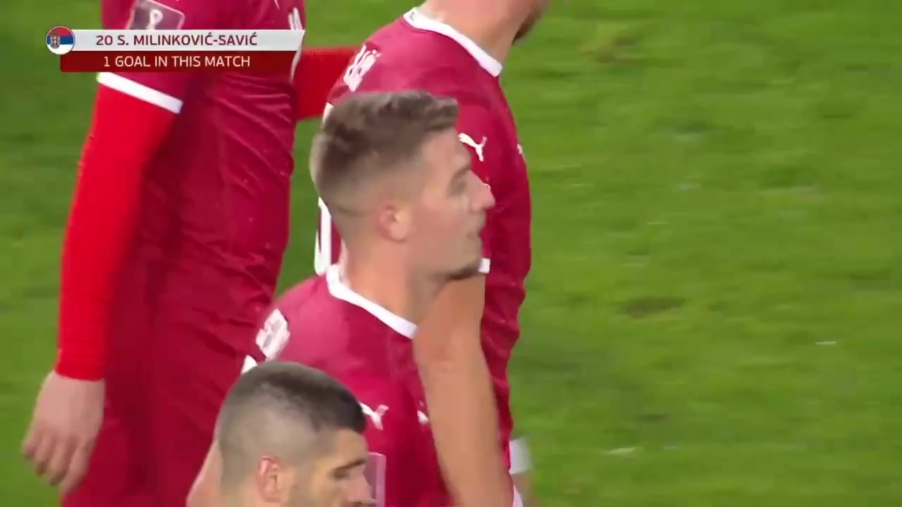 INT FRL Serbia Vs Qatar 82 ทำประตู Sergej Milinkovic Savic ประตู, ทำคะแนน 4:0