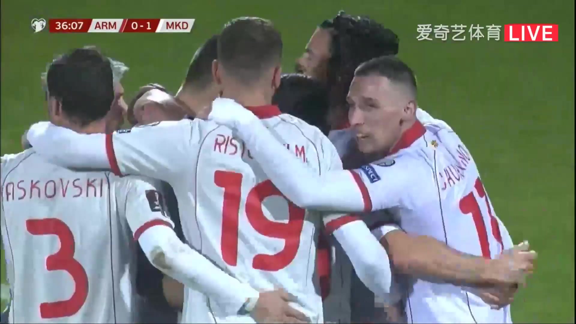 WCPEU Armenia Vs North Macedonia Enis Bardhi Goal in 36 min, Score 0:2