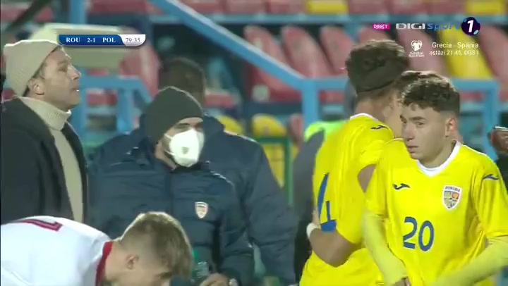 INT FRL Romania U20 Vs Poland U20 Mustaca Goal in 79 min, Score 2:1