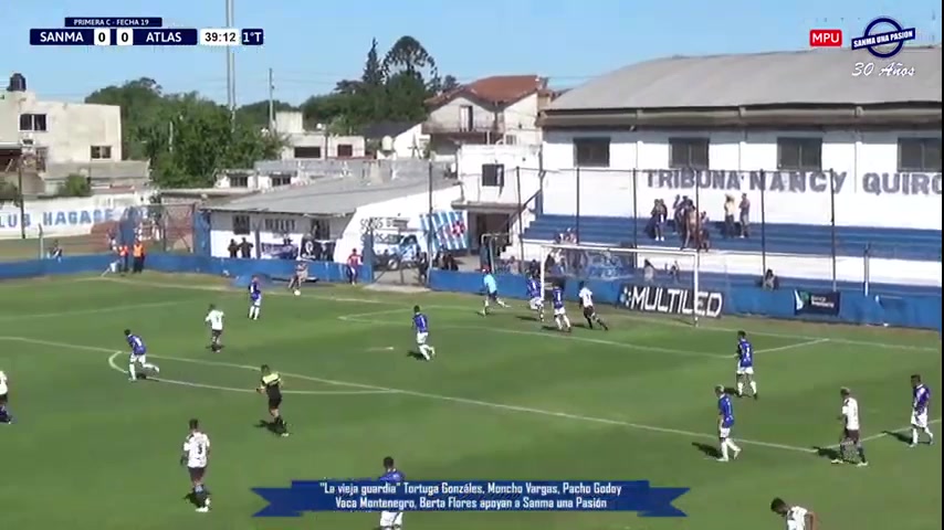 ACT  M San Martin Burzaco Vs CA Atlas 40 phút Vào, ghi bàn 1:0