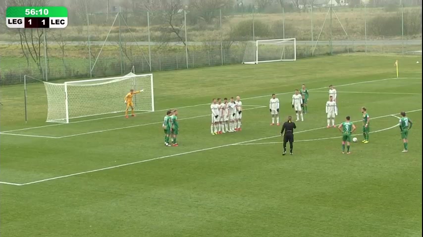 IV liga Legia Warszawa B Vs Lechia Tomaszow Mazowiecki Amrozinski Goal in 56 min, Score 1:2