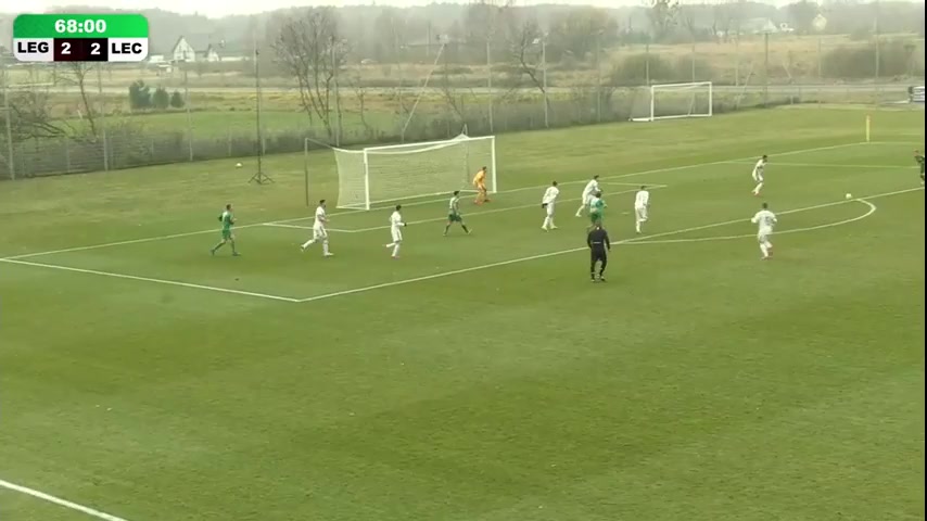 IV liga Legia Warszawa B Vs Lechia Tomaszow Mazowiecki Mroczek K. Goal in 68 min, Score 2:3