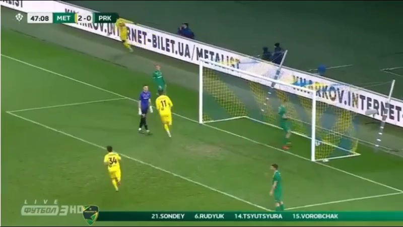 UKR D2 Metalist Kharkiv Vs Prykarpattya Ivano Frankivsk Jose Brayan Riascos Valencia Goal in 47 min, Score 3:0