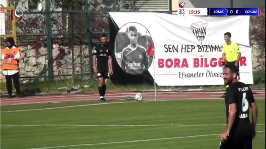 TUR D3 Somaspor Vs Corum Belediyespor Ozturk Goal in 19 min, Score 0:1