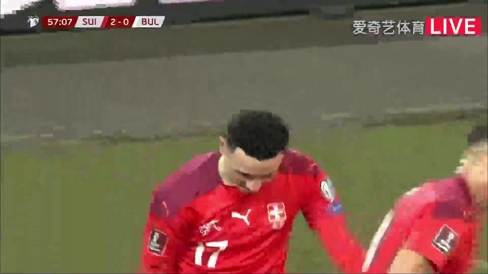 WCPEU Switzerland Vs Bulgaria Ruben Vargas Goal in 57 min, Score 2:0