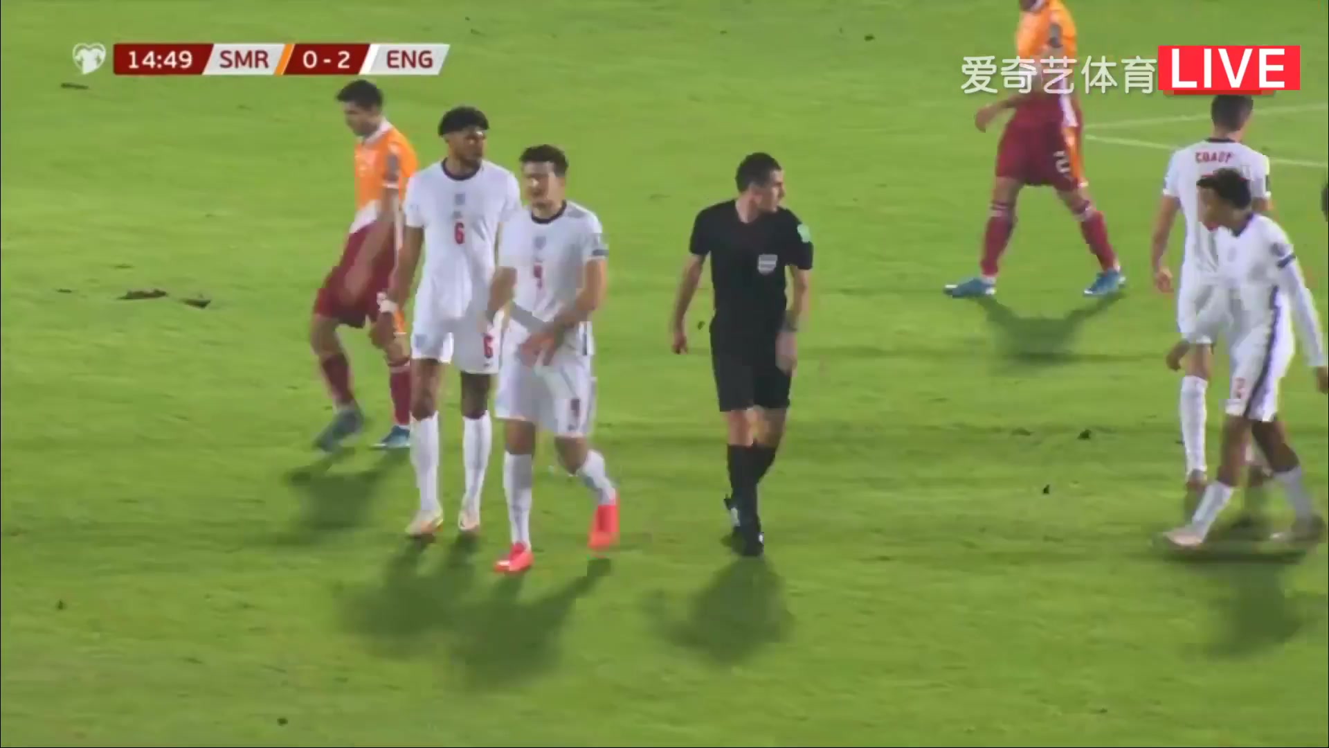 WCPEU San Marino Vs England 14 ทำประตู Filippo Fabbri ประตู, ทำคะแนน 0:2