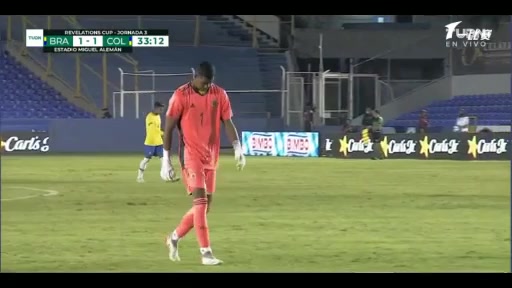 INT FRL Brazil U20 Vs Colombia U20  Goal in 32 min, Score 1:1