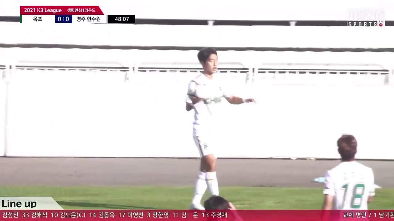 KCL Mokpo City Vs Gyeongju KHNP  Goal in 49 min, Score 0:1