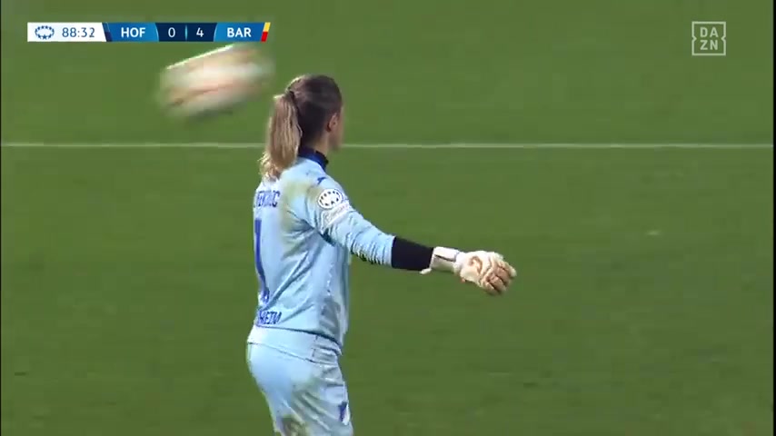 UEFA WUC Hoffenheim (w) Vs Barcelona (w) Mariona Goal in 88 min, Score 0:4