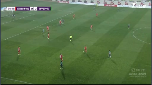 KOR WD1 Hyundai Steel Red Angels (w) Vs Gyeongju FC (w)  Goal in 26 min, Score 1:0
