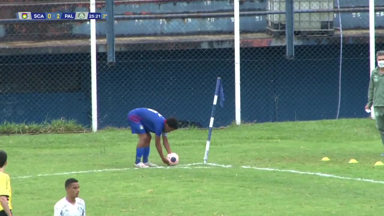 BRA CPY Sao Caetano (Youth) Vs Palmeiras (Youth)  Goal in 71 min, Score 0:3