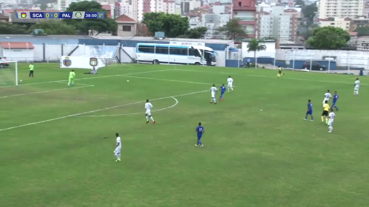 BRA CPY Sao Caetano (Youth) Vs Palmeiras (Youth)  Goal in 39 min, Score 0:1