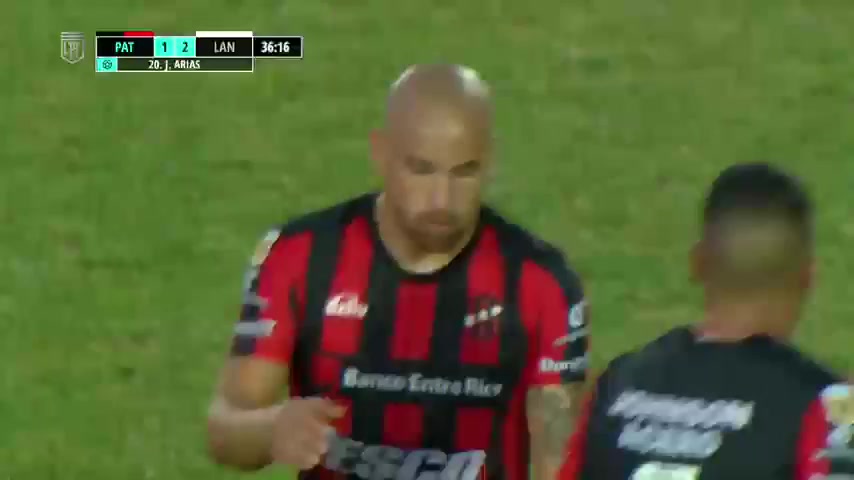 ARG D1 Patronato Parana Vs Lanus  Goal in 35 min, Score 1:2