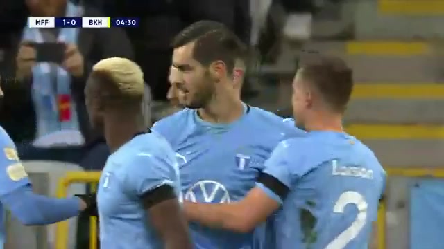 SWE D1 Malmo FF Vs Hacken Antonio-Mirko Colak Goal in 3 min, Score 1:0