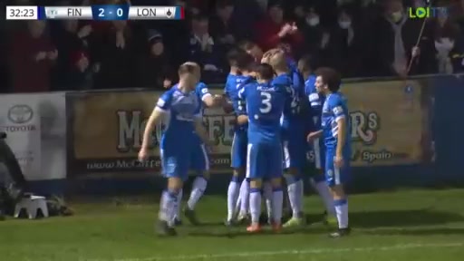 IRE PR Finn Harps Vs Longford Town 30 ทำประตู Ryan Connolly ประตู, ทำคะแนน 2:0