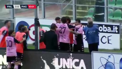 ITA C1 Palermo Vs Paganese Brunori Goal in 84 min, Score 3:0