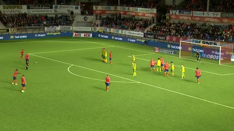 NOR AL Aalesund FK Vs Ullensaker/Kisa IL 81 ทำประตู Sigurd Haugen ประตู, ทำคะแนน 3:2