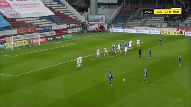 CZE D1 Sigma Olomouc Vs Hradec Kralove 27 ทำประตู Antonin Rusek ประตู, ทำคะแนน 1:0