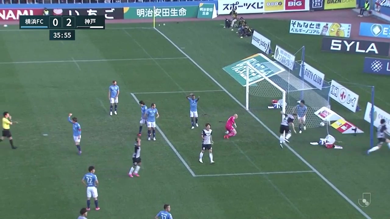 JPN D1 Yokohama FC Vs Vissel Kobe  Goal in 35 min, Score 0:3