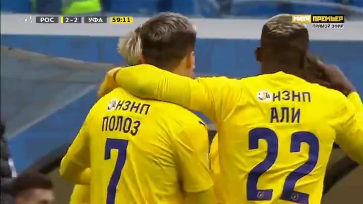 10 Rostov FK Vs FC Ufa 59 skor gol Pontus Almqvist, skor 2:2