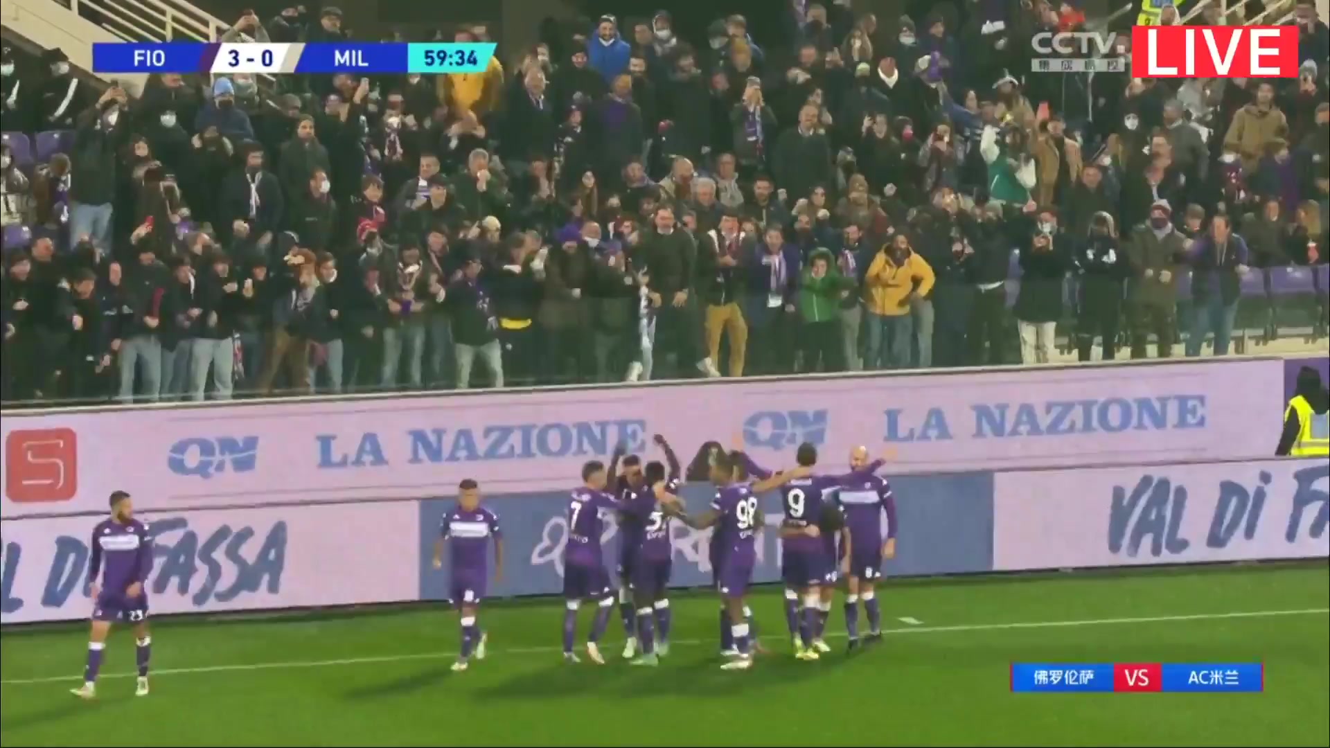 Serie A Fiorentina Vs AC Milan 60 phút Vào, ghi bàn 3:0